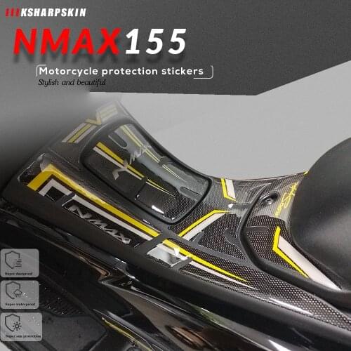 New 3D Motorcycle Fuel Tank Sticker oil pad Pedal Side protection Decorative decals For YAMAHA NMAX 155 nmax155 2020