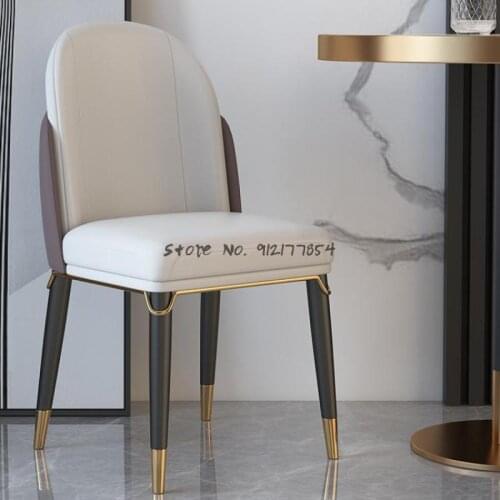 Italian Style Light Luxury Solid Wood Dining Chair Simple Post-modern Coffee Hotel Restaurant Negotiation Chair Sales Department