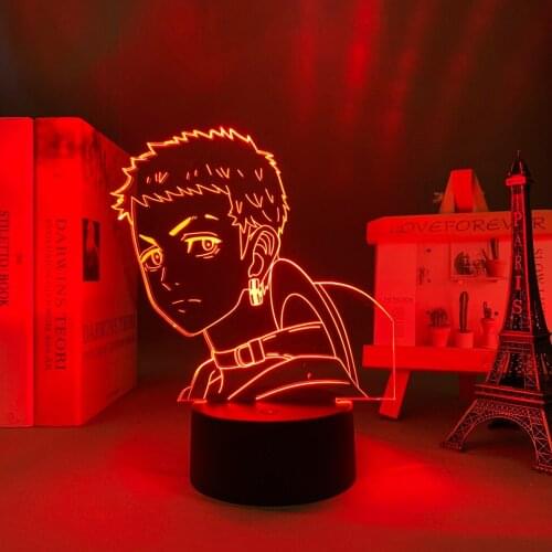 LED Light Anime Tokyo Revengers Mitsuya for Kids Bedroom Decoration Birthday Gift Room Decor Desk Manga 3d Lamp Tokyo Revengers
