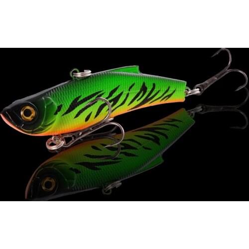 1Pcs Sinking VIB Lure Artificial Bait 7cm 18g Rattling And VIB for Winter Fishing Lure Perch Diving Swivel Fishing Accessories