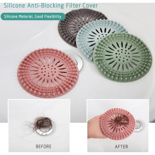 Anti-blocking Hair Catcher Hair Stopper Plug Trap Shower Floor Drain Covers Sink Strainer Filter Bathroom Kitchen Accessories