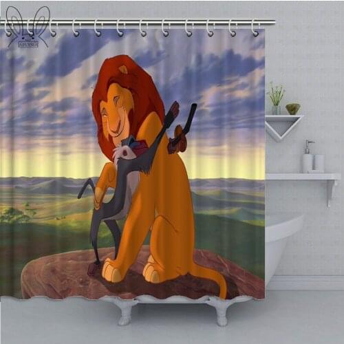 APLYSIA Bathroom Shower Curtain For Kids Decor Cartoon Printed Waterproof Fabric Shower Curtain Poliester With Hooks