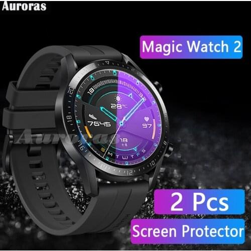 2 pcs For Honor Magic Watch 2 Smart Watch Screen Protector Film Tempered Glass Protector Cover Case For Magic Watch2 Film