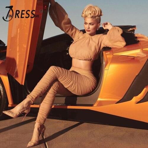 INDRESSME 2019 Fashion Turtleneck Sexy Fashion Pant Suits Set Long Sleeve Mesh Ruched Top Women 2 Pieces Bodycon Pant Sets