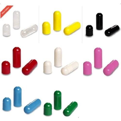 CapsulCN Fast Shipping 10000pcs/pack Size 0 Multiple Colour high quality gel empty Separated capsules