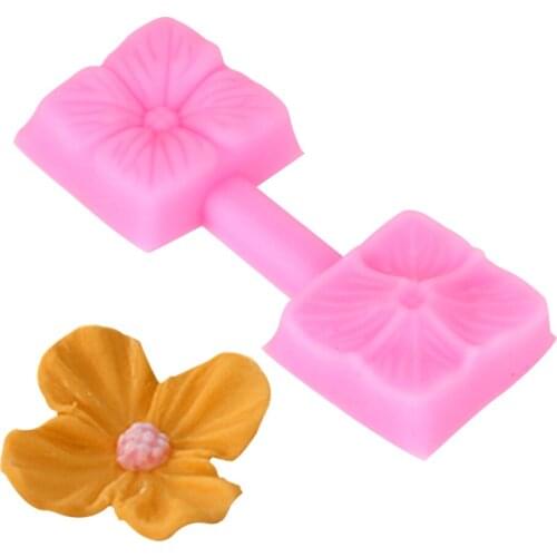 3D Flower Shape Silicone Mold Chocolate Confectionery Mold Sugarcraft Baking Tool DIY Fondant Cake Decorating Tools Embossed