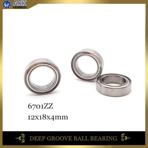 6701ZZ Bearing ABEC-1 ( 10 PCS ) 12*18*4 mm Slim Thin Section 6701 Z ZZ Ball Bearings 61701ZZ 6701Z
