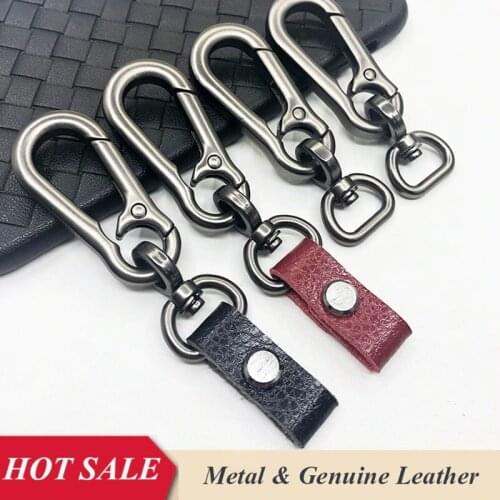 Car Key Chain Holder EDC Handmade Craftsmanship Man Women Scratch-Resistant Ring Wallet Buckle Housekeeper