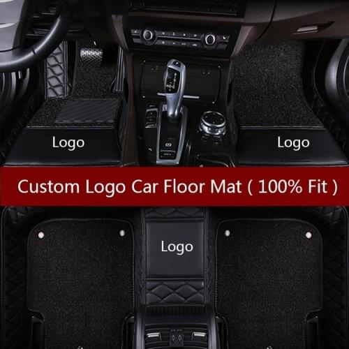 Flash mat Logo car floor mats for Volkswagen for touareg passat polo golf tiguan touran bora Sagitar Magotan Teramont mats