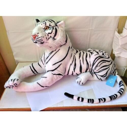 Big plush white tiger toy simulation white tiger doll gift about 85cm 0573