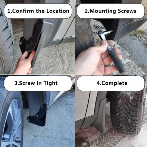 Fender Mudguard Mudflaps Car Front Rear Mud Flaps Splash Guards Car Accessories 4pcs/set For BMW E70-E93 F01-F86 2013-2019