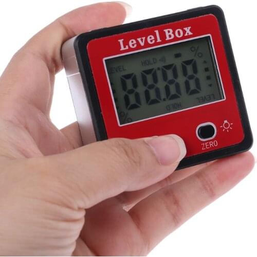 Digital Inclinometer Level Protractor Angle Gauge Meter Bevel Level Box with Magnet Y5JA