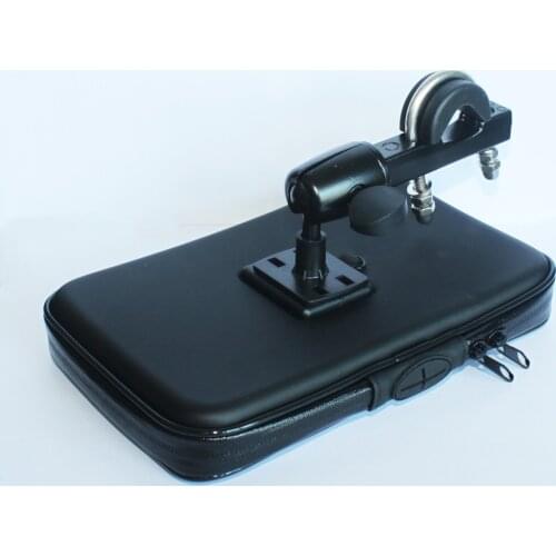 Motorcycle Scooter Handlebar Mount Cell Phone Holder with Water Resistant Case and USB Cable Jack for 6.5-7 Inch Device