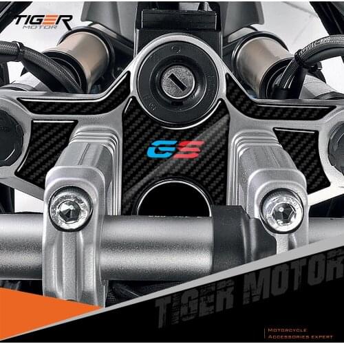 For BMW Motorrad R1200GS 2008-2012 3D Carbon-look Upper Triple Yoke Defender