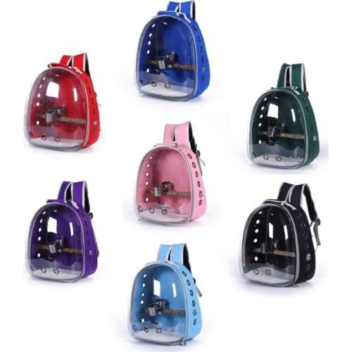 Parrot Pet Travel Bag Carrier Backpack Hard-Sided Pet Bag Cat/Dog Bubble Backpack Pet Carrier Small Space Pet Capsule Knapsack