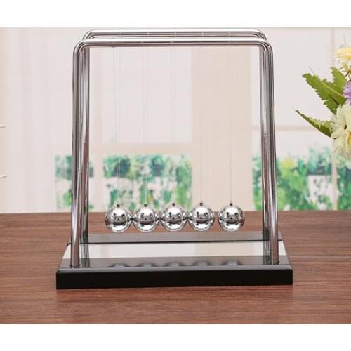 Newtons Cradle Pendulum Balance Ball for Desktop Display Educational Tool Kids Toys School Teaching Supplies Physics Science