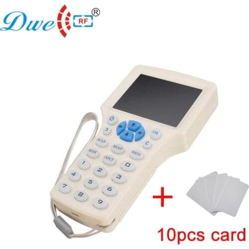 DWE CC RF access control card cloner 125khz and 13.56mhz rfid card copier for rfid card clone