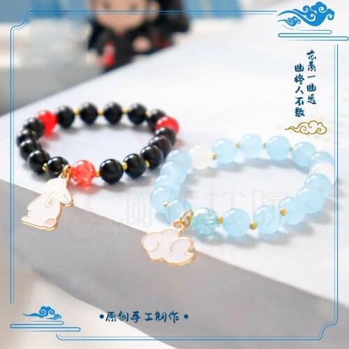 Anime Grandmaster of Demonic Cultivation The Untamed Cute Rabbit Cloud Bracelets Hand Chain Accessories MDZS Wuxian Wangji