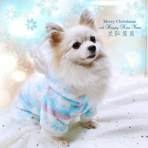 Pet clothes winter clothes warm cute teddy creative dog clothes christmas dog clothes