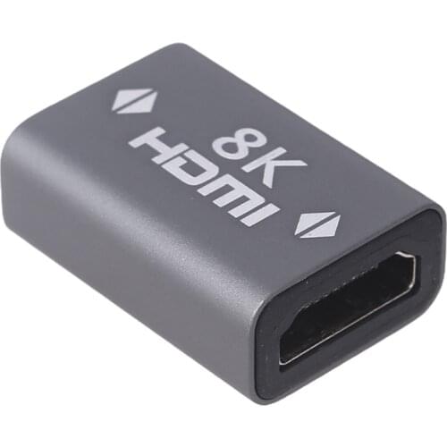 HDMI-compatible Coupler Female to Female Cable Connector Aluminum Alloy Shell Support 8K 4K 2K and Other Resolutions