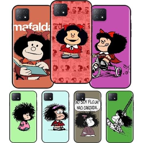 Lovely Hot Mafalda Silicone For OPPO AX7 A1K A94 A93 A92S A73 A72 A53S A52 A32 A31 A12E A11X A9 A5 2020 Soft Phone Case