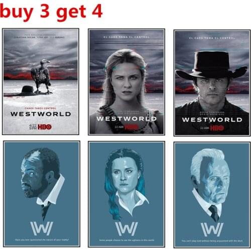 Westworld Season 2 poster Living room decoration with white posters and wallpaper buy 3 get 4