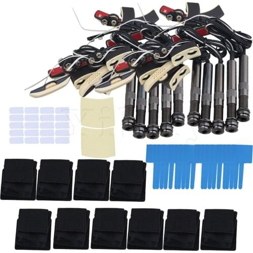 Yibuy 10pcs Classical Guitar Microphone Sound Hole Pickup Adjustable Equalizer