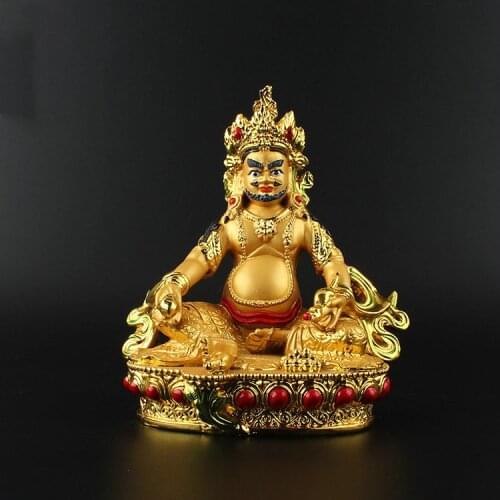 The Yellow God of wealth, the Tibetan esoteric God of wealth, Buddhist dharma protector, God of wealth, Bodhisattva, Exquisite