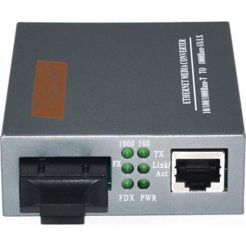 1Pair 10/100/1000Base Netlink HTB-GS-03 Fiber Optic Media Converter 20KM Enternet Optical transceiver converter Free shipping