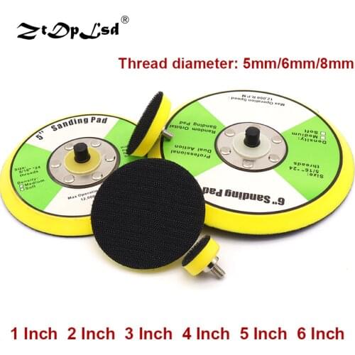1Pcs 1-6 Inch Polishing Sanding Disc Self-adhesive Suction Cup Pad Sticky Disk Sandpaper Sucker For Electric Grinder Polish