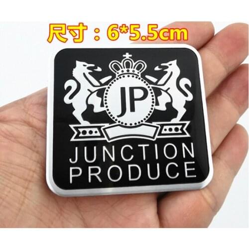 1Pcs New Auto Modified Metal Junction PRODUCE JP Luxury VIP Car Trunk Side Seal Decal Badge