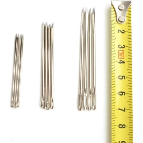 12ps DIY Canvas Fur Leather Tools Triangular Sewing Needle Hand Craf Knitting Tools Sewing Accessories 7cm 5.8cm 4.8cm Costura