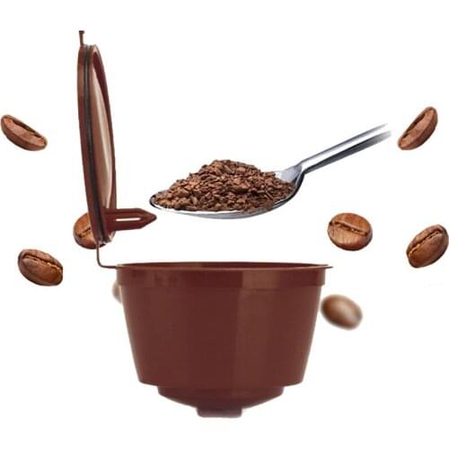 Reusable Coffee Capsule Filter Cup for Nescafe Dolce Gusto Refillable Caps Spoon Brush Filter Baskets Pod Soft Taste Sweet