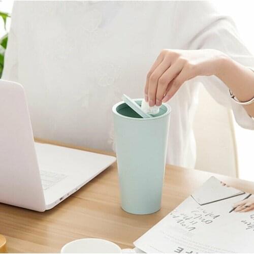Car Waste Bins Small Size Office Desktop Mini Waste Trash Rubbish Bin Can Garbage Dust Case Storage Holder Organizer Portable