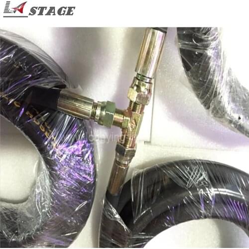 Free shipping 1Set/lot 12X3W Led CO2 Jet Machine 1Set Including 1Pieces T Connector And 3Pieces 6M Hose