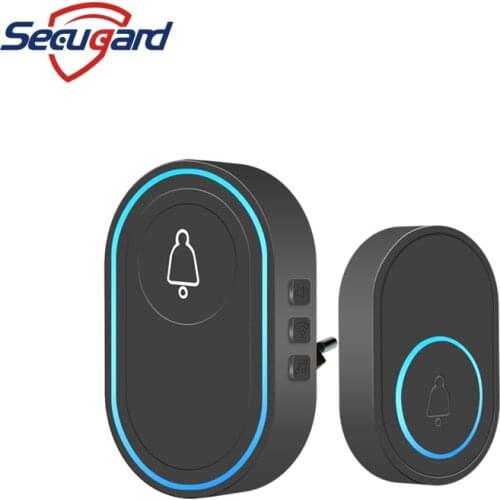 SECUGARD Wireless Doorbell 433Mhz Home Welcome Smart Doorbell 150M Long Wireless Distance 28 Songs Home Welcome Door Chimes
