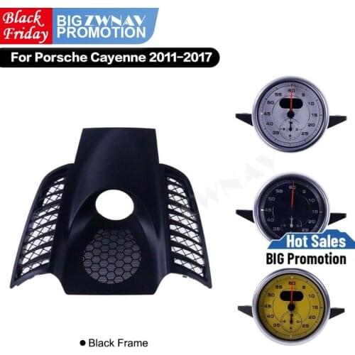 For Porsche Cayenne 2011 2012 2013 2014 2015 2016 2017 Interior Dashboard Center Compass Time Electronic Meter Clock Accessional