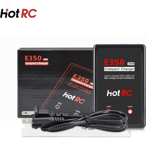 Hot Rc E350 Pro 7.4v 11.1v Lipo Battery Charger 2s 3s Cells 25W 2000mA For RC LiPo AEG Airsoft Battery