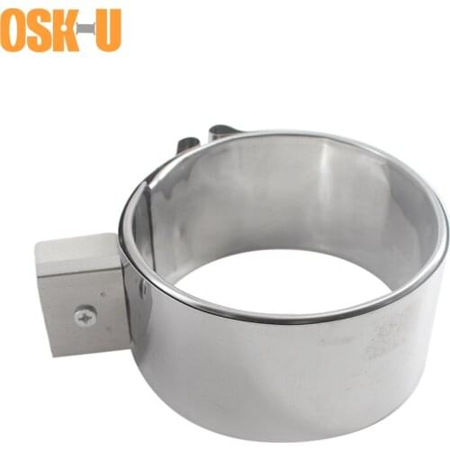 100mm ID Ceramic Band Heater 50/60/70/80mm Height Stainless Steel Electric Industrial Heating Element Wattage 300/320/340/360W