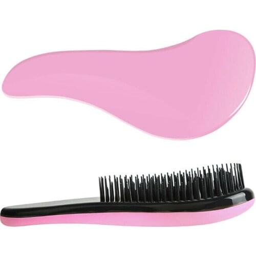 Hair Care Massage Comb Anti Static Gift Fatigue Relieve Long Handle Ergonomic Styling Tools Detangle Electroplated Salon Brush