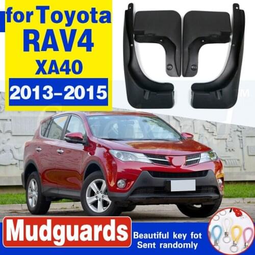 Set Molded Car Mud Flaps For Toyota RAV4 2013 2014 2015 Mudflaps Splash Guards Mud Flap Mudguards Fender Accessories XA40