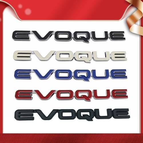 3D Premium for EVOQUE Letters car Hood Fender trunk Tail Rear Bonnet Nameplate Decal Emblem Badge Sticker