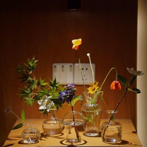 Table Flower Vase for Wedding Decor Centerpiece Glass Vase Rose Tabletop Terrarium Glass Containers Floral Table Nordic Vase