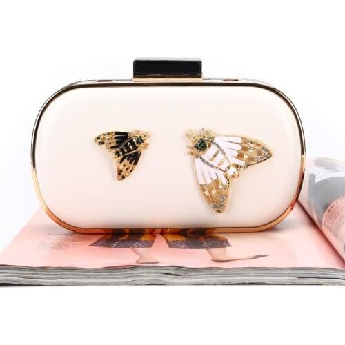 New insect dinner bag PU evening bag handmade banquet bag lady clutch clutch bag