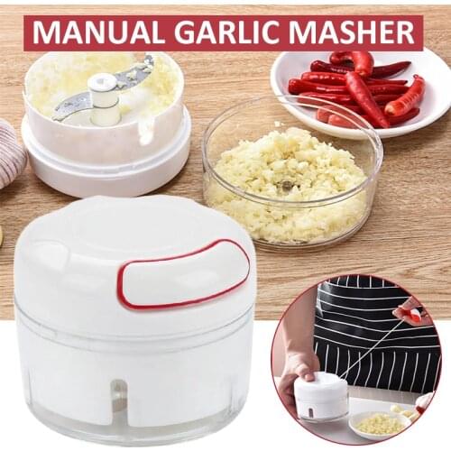 NEW Mini Manual Garlic Masher Kitchen Labor Saving Seasoning Food Chopper Portable Garlic Ginger Meat Mincing Hand-Pulled Tool