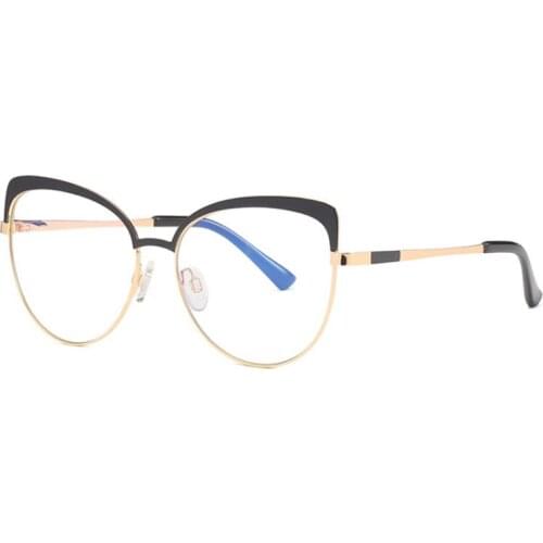 Anti Blue Light Cat Eye Eyebrow Frame Optical Glasses Frames Women Fashion Computer Eyeglasses 50079