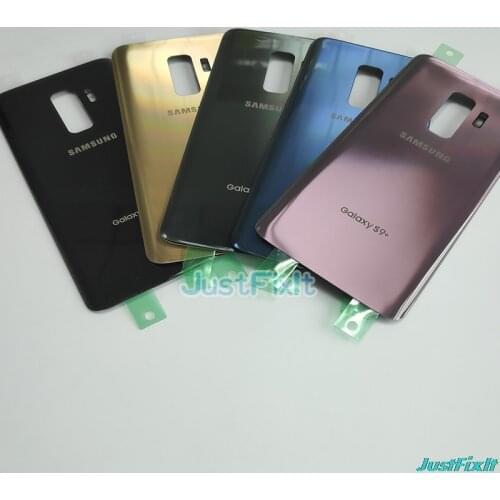Original For SAMSUNG Galaxy S9+ S9 Plus G965 G965F Back Battery Cover Door Rear Glass Housing Case Replace Battery Cover