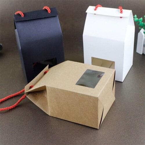 Gift Box paper Packaging Tote Bag Party Gift Retro Handbag Candy Box F20173862