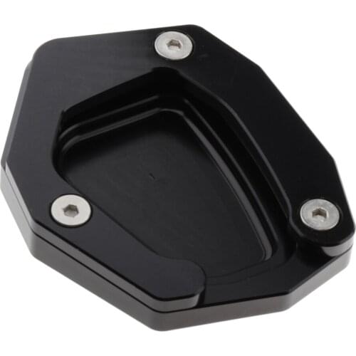 Motorcycle Kickstand Pad Plate Anti-slip Kick Stand Support Replacement for BMW K1600 GT GTL 2016-2019 (Black)