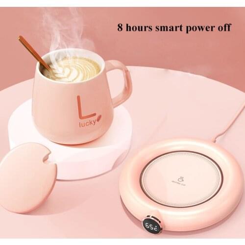 USB Smart Touch Heating Coaster Drink Coffee Milk Tea 3 Temperatures Adjustable Heater Cup Warmer Pad Fast Heating Mug Cup Mat